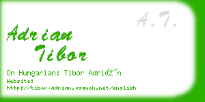 adrian tibor business card